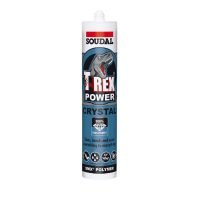 Soudal T-Rex Fast Grab Silicone 100% Crystal Clear 290ml