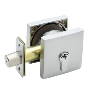 Gainsborough Stainless Steel G4 Series Slim Square Single Cylinder Deadbolt Stainless Steel