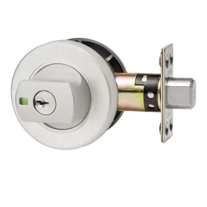 Lockwood Paradigm Round Deadbolt Satin Chrome
