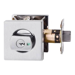 Lockwood Paradigm Square Deadbolt Satin Chrome