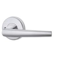 Lockwood Spire 63 mm Round Satin Chrome Privacy