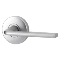 Lockwood Glide 63 mm Round Satin Chrome Passage