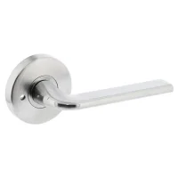 Lockwood Glide 63 mm Round Satin Chrome Privacy