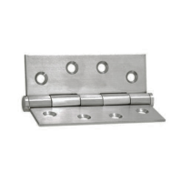 Zanda Fixed Pin Butt Hinge 100x75x2.5 mm Polished Stainless Steel