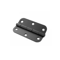 Worldwide Loose Pin Radius Hinge 89x57x1.6 mm Matt Black