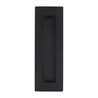 Worldwide Flush Pull Matt Black 150x50 mm
