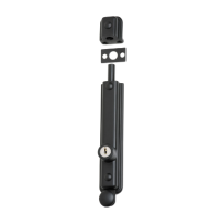 Southern Design Surface Bolt Key Operated Matt Black 150x32 mm