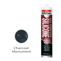 Soudal All Purpose Silicone Charcoal 300ml