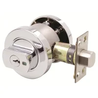 Lockwood Paradigm Round Deadbolt Chrome Plated