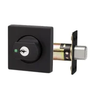 Lockwood Paradigm Square Deadbolt Matt Black