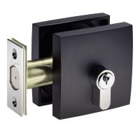 Gainsborough G4 Series Slim Square Single Cylinder Deadbolt Matt Black