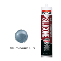 Soudal All Purpose Silicone Aluminium 300ml