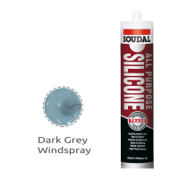 Soudal All Purpose Silicone Dark Grey 300ml