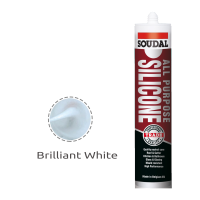 Soudal All Purpose Silicone Brilliant White 300ml