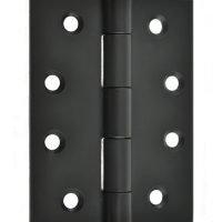 Worldwide Fixed And Loose Pin Butt Hinge 100x75x1.6 mm Matt Black