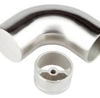 Porta Handrail 43mm Terminating Bend 90 Degrees