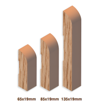 Tasmanian Oak Moulding Bullnose
