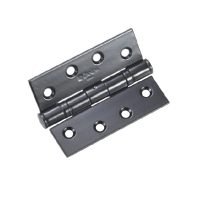 Zanda Fixed Pin Hinge 100x75x3 mm Matt Black