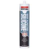 Soudal Roof and Gutter Silicone Clear 300ml