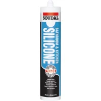 Soudal Bathroom and Kitchen Silicone Clear 300ml