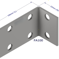 McIntyre Angle Bracket M10 106 x 65 x 52 x 3 mm