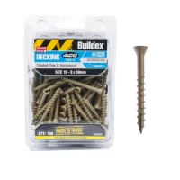 Buildex Square Drive TPI 8 Climacoat 3 Countersunk 10G x 50mm Decking Screw 100pk