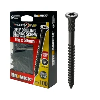 Decking Screw 304SS Black T20 Drive Truss Head 10g x 50mm 100pk