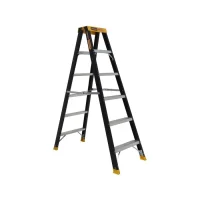 Gorilla 150kg Pro-Lite 6 Step Double Sided Fibreglass Ladder