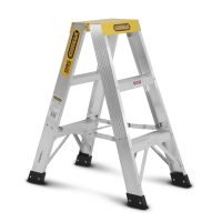 Gorilla 150kg Pro-Lite 3 Step Double Sided Aluminium Ladder