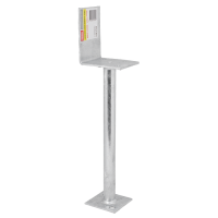 Pryda 300mm Leg w 90mm Post M12 Half Stirrup Post Anchor