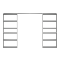 Double Platinum Cavity Unit 2040x620-820mm To Suit 90mm Studs